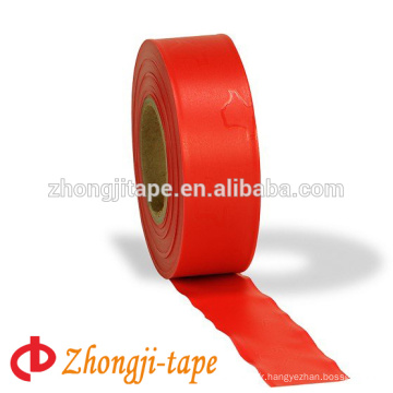 Ruban d&#39;avertissement de signalisation rouge pvc